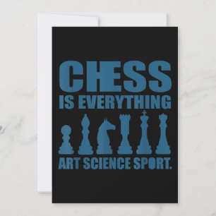 Chess Is Art Science Sports Gift Women Men Holiday Card