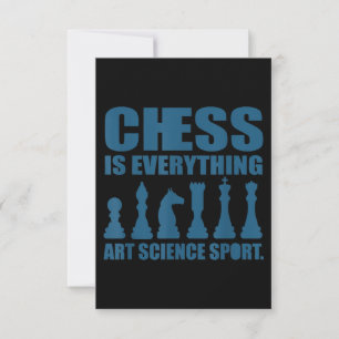 Chess Is Art Science Sports Gift Women Men RSVP Card