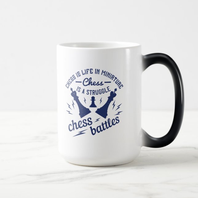 Chess Is Life In Miniature Magic Mug (Right)