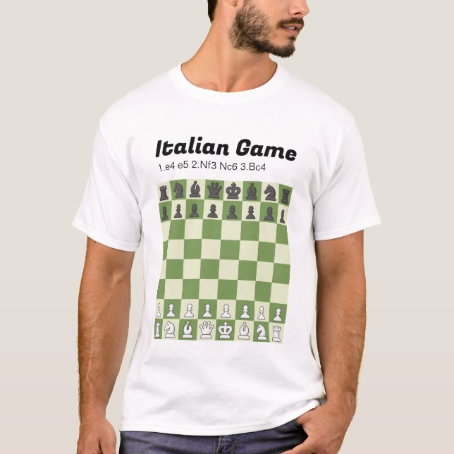 Chess is Life - Italian Game T-Shirt (Front)