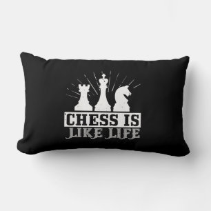 Chess Is Like Life Lumbar Pillow