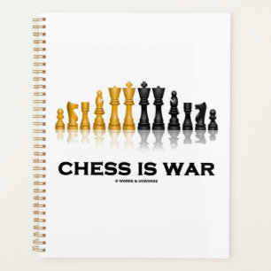 Chess Is War Reflective Chess Set Pieces Planner