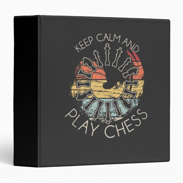 Chess - Keep Calm and Play Chess Binder (Front/Spine)