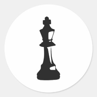 Chess - King Classic Round Sticker