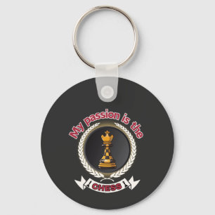 Chess King Laurel Crown Passion Strategy Power Keychain