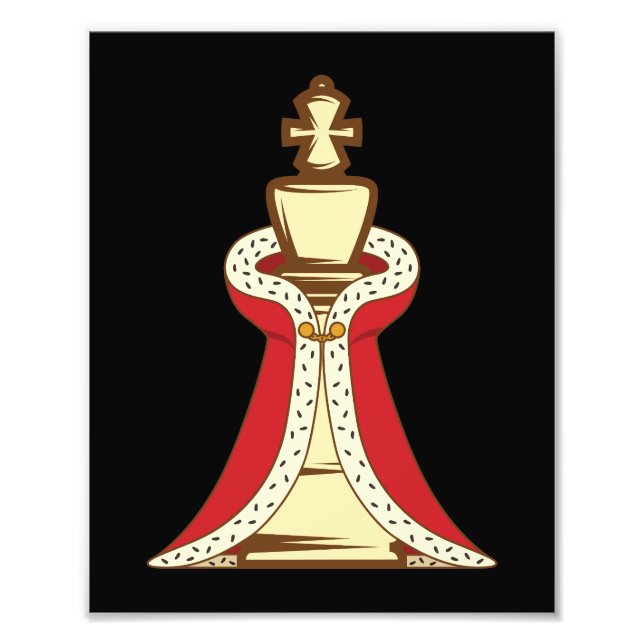 Chess King Piece Photo Print (Front)