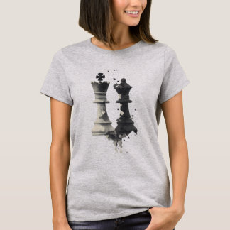 Chess King & Queen Abstract T-Shirt
