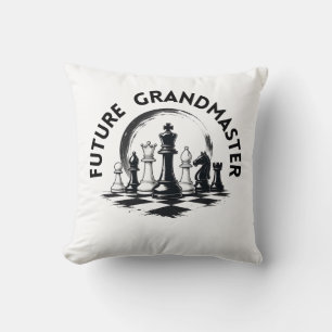 Chess King Strategy Classic Chess Design Throw Pillow