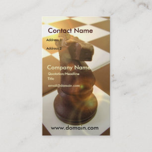 Chess Knight Business Card