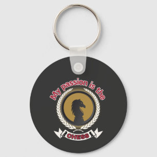 Chess Knight Laurel Crown Passion Strategy T-Shirt Keychain