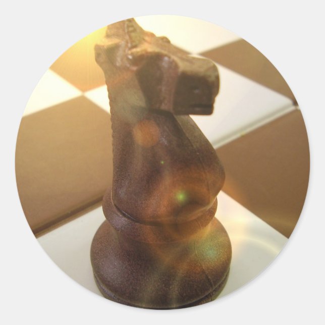 Chess Knight Sticker (Front)