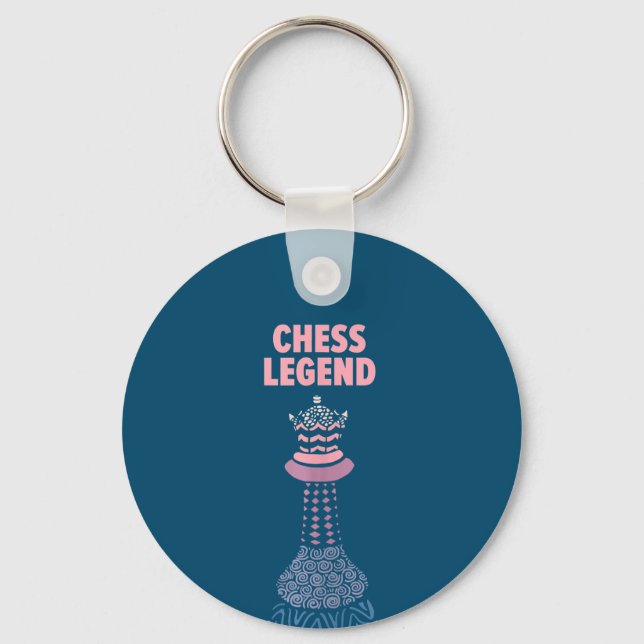 Chess Legend Checkmate Cool Saying Tank Top Keychain (Front)