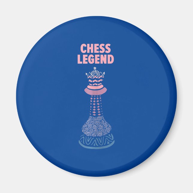 Chess Legend Checkmate Cool Saying Tank Top Magnet (Front)