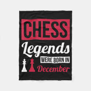 chess legends were born in december birthday gifts fleece blanket