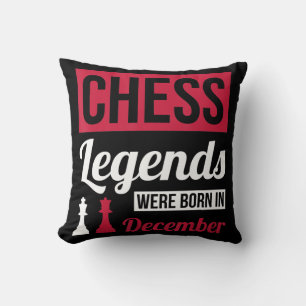 chess legends were born in december birthday gifts throw pillow