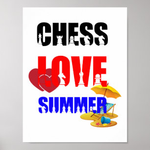 Chess Love Summer Poster