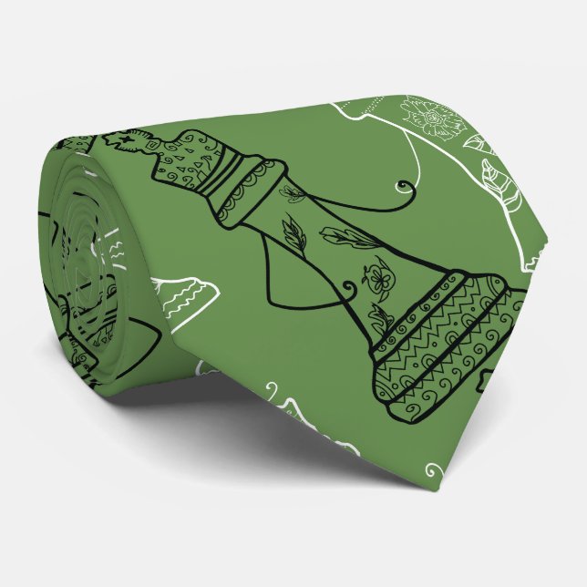 Chess Love  Tie (Rolled)