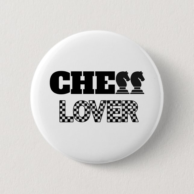 Chess Lover Black Knights Creative Unique Game 2 Inch Round Button (Front)