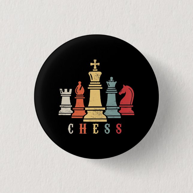 Chess Lover | Chess Set Checkmate Gift 1 Inch Round Button (Front)