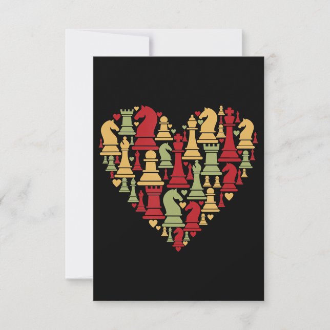 Chess Lover | I Really Love Playing Chess RSVP Card (Front)