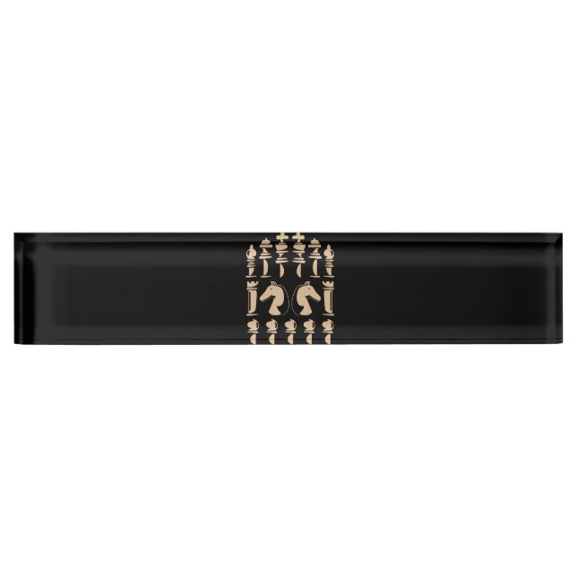 Chess :Lover | Knight Chess Figure Chess Nameplate (Front)