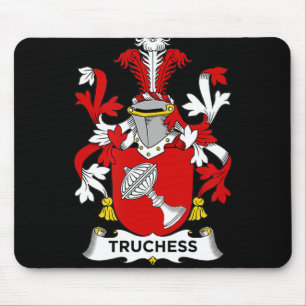 Chess Lover   Truchess Coat of Arms - Family Crest Mouse Pad