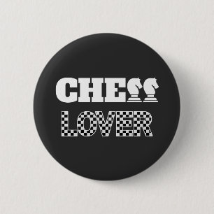 Chess Lover White Knights Creative Unique Game 2 Inch Round Button