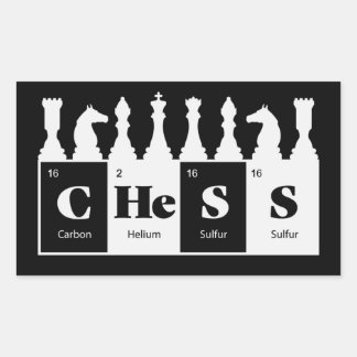 Chess Made of Elements Graphic Chess Pieces Design Sticker