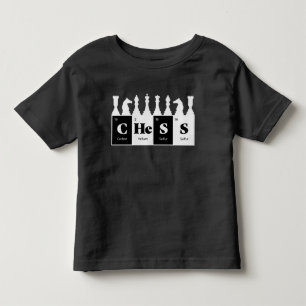 Chess Made of Elements Graphic Chess Pieces Design Toddler T-shirt