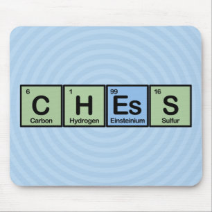 Chess Made of Elements Mouse Pad