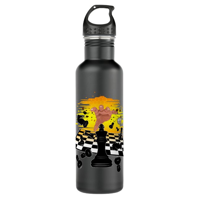 Chess Master 710 Ml Water Bottle (Front)