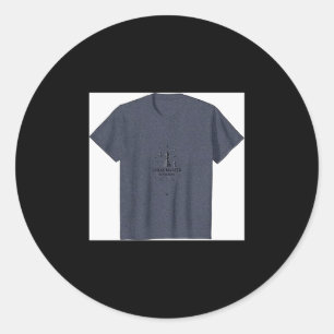 Chess Master In Training Prodigy Player Strategy G Classic Round Sticker