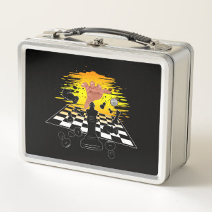 Chess Master  Metal Lunch Box