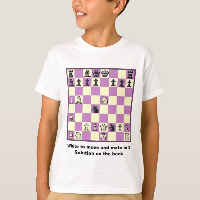Chess Mate In 2 Puzzle #3 T-Shirt (Front)