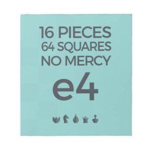 Chess Note Pad: No Mercy