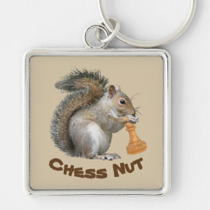 Chess Nut Keychain