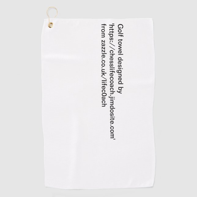 chess or Golf towel  (Front)