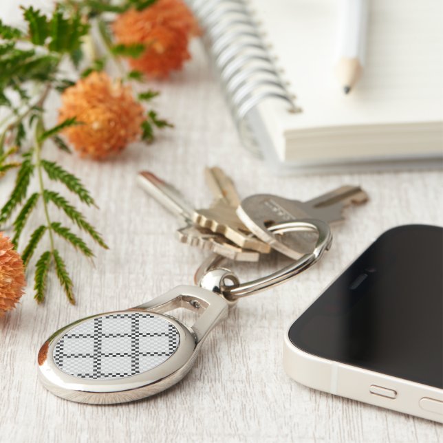 Chess Pad by Kenneth Yoncich Keychain (Side)