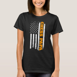 Chess Papa American Flag Father's Day Men's T-Shirt