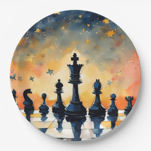 Chess Paper Plate