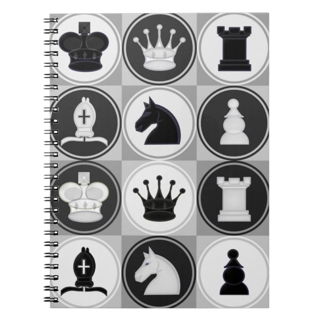 Chess Pattern Notebook (Front)