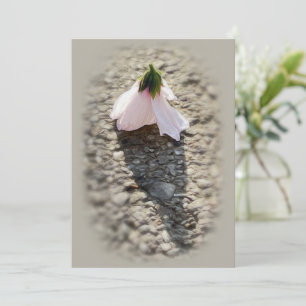 Chess pawn flower invitation