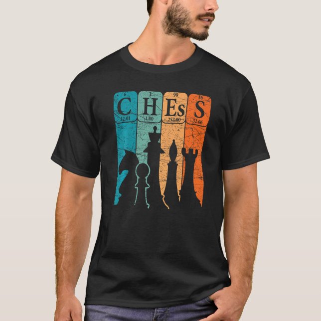Chess Periodic Table Elements Nerd Chess Player Vi T-Shirt (Front)