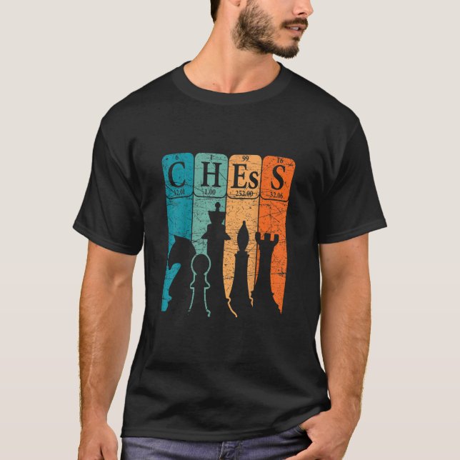 Chess Periodic Table Elements Nerd Chess Player Vi T-Shirt (Front)