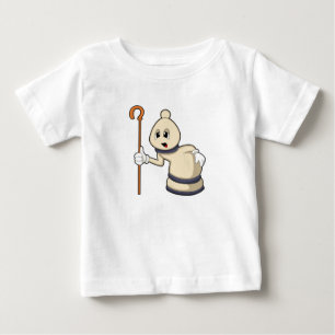 Chess piece Bishop at Chess Baby T-Shirt