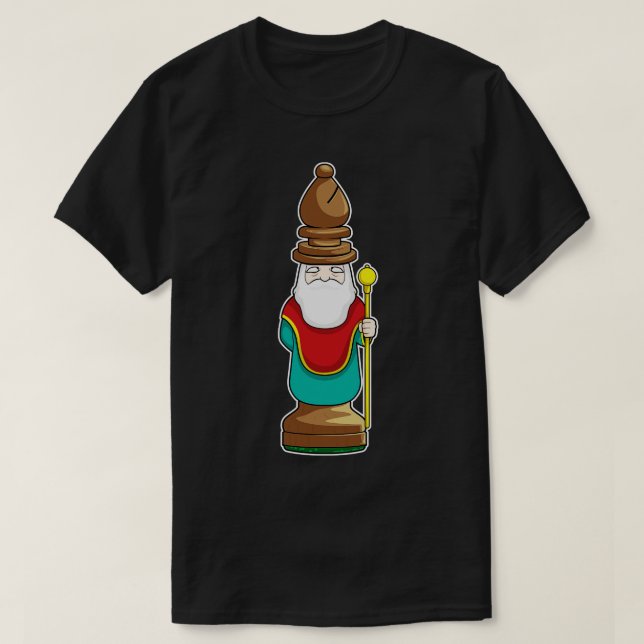 Chess piece Bishop Chess 1 T-Shirt (Design Front)