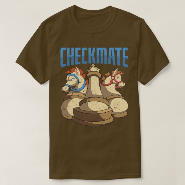 Chess Piece Chess Player Checkmate Chess T-Shirt (Design Front)