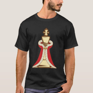 Chess Piece Costume King With Cape Chess T-Shirt