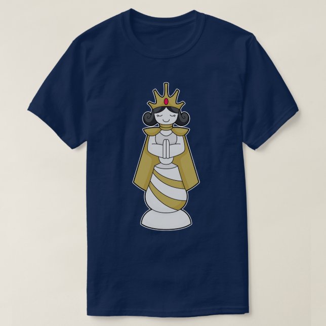 Chess piece Crown Chess T-Shirt (Design Front)