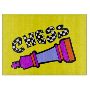 chess piece cutting board